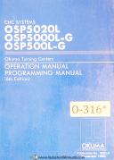 Okuma-Okuma OSP5020L, OSP5000L-G OSP500L-G, Turning Center Operations and Programming -OSP5000L-G-OSP500L-G-OSP5020L-01